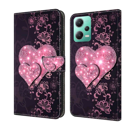 Crystal 3D Shockproof Protective Leather Phone Case, For Xiaomi Redmi Note 12 5G Global / Poco X5