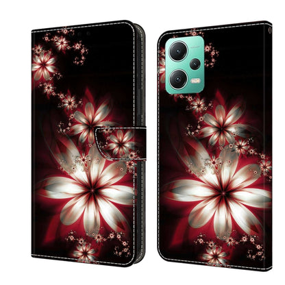 Crystal 3D Shockproof Protective Leather Phone Case, For Xiaomi Redmi Note 12 5G Global / Poco X5