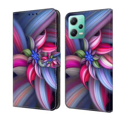 Crystal 3D Shockproof Protective Leather Phone Case, For Xiaomi Redmi Note 12 5G Global / Poco X5