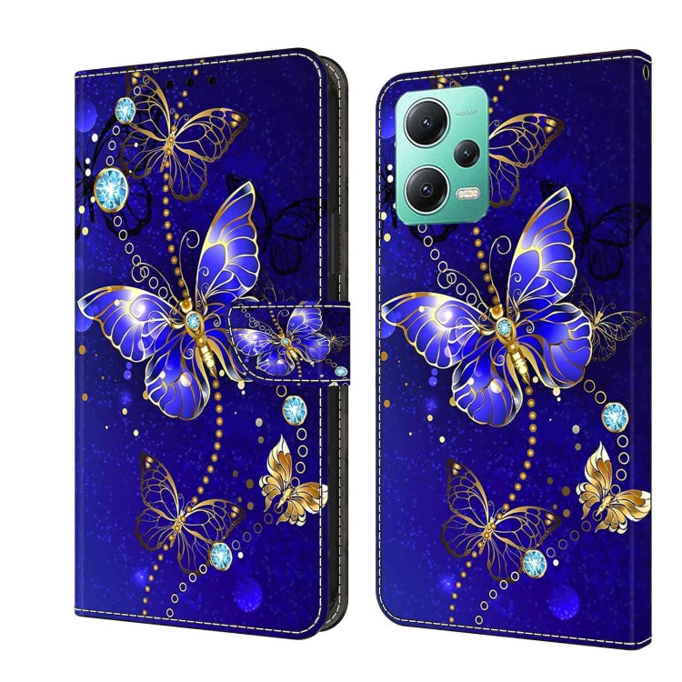 Crystal 3D Shockproof Protective Leather Phone Case, For Xiaomi Redmi Note 12 5G Global / Poco X5