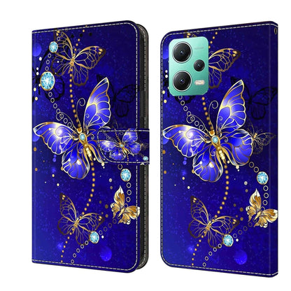 Crystal 3D Shockproof Protective Leather Phone Case, For Xiaomi Redmi Note 12 5G Global / Poco X5