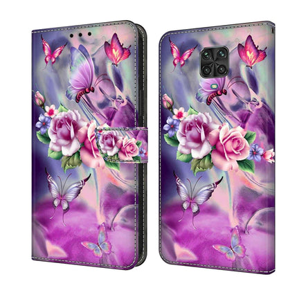 Crystal 3D Shockproof Protective Leather Phone Case, For Xiaomi Redmi Note 9 Pro