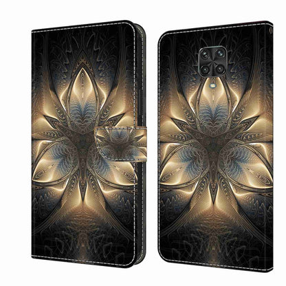 Crystal 3D Shockproof Protective Leather Phone Case, For Xiaomi Redmi Note 9 Pro