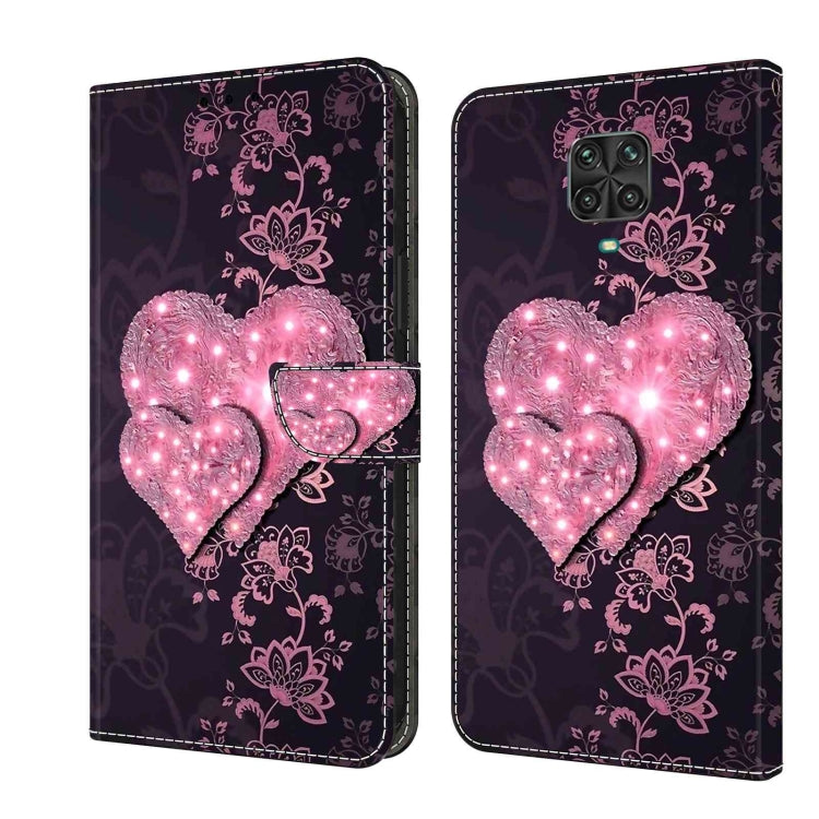Crystal 3D Shockproof Protective Leather Phone Case, For Xiaomi Redmi Note 9 Pro