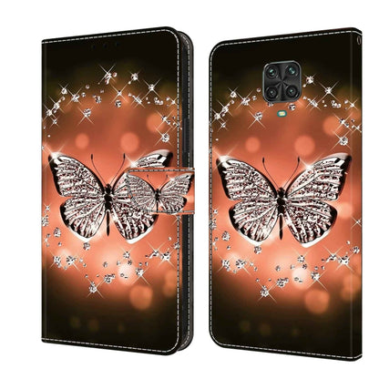 Crystal 3D Shockproof Protective Leather Phone Case, For Xiaomi Redmi Note 9 Pro