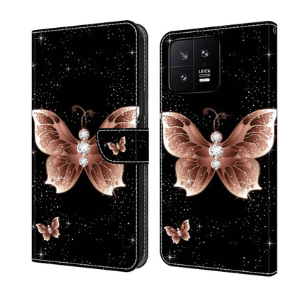 Crystal 3D Shockproof Protective Leather Phone Case, For Xiaomi 13