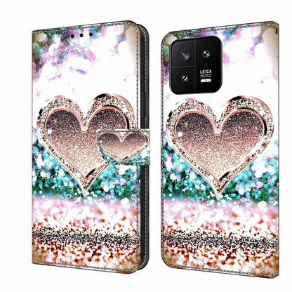 Crystal 3D Shockproof Protective Leather Phone Case, For Xiaomi 13