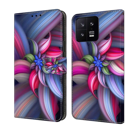 Crystal 3D Shockproof Protective Leather Phone Case, For Xiaomi 13