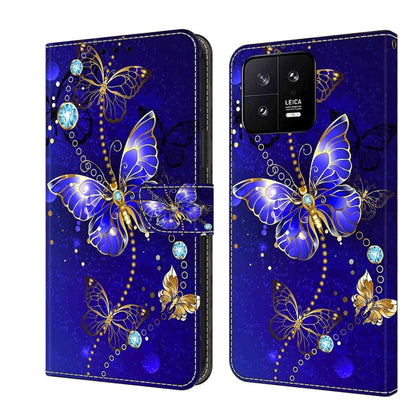 Crystal 3D Shockproof Protective Leather Phone Case, For Xiaomi 13