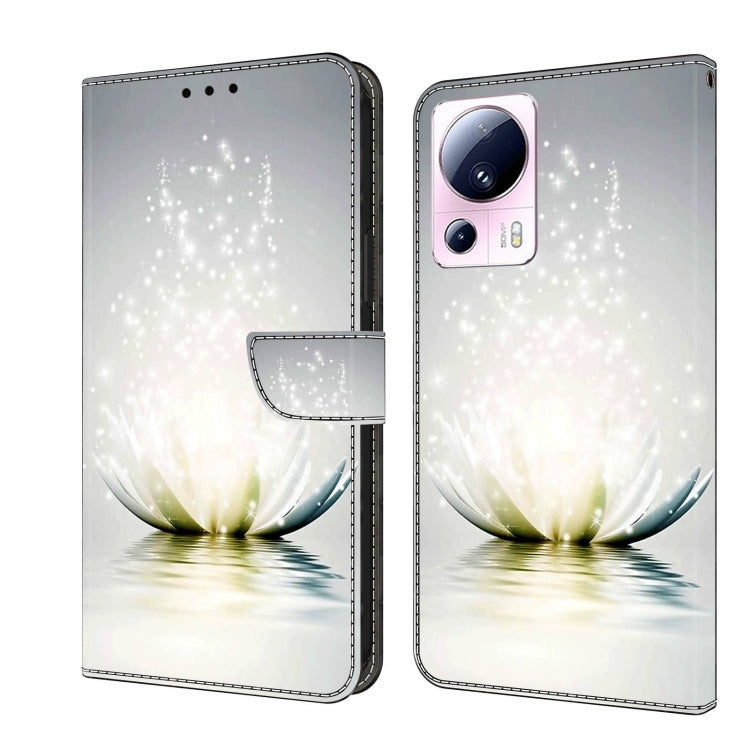 Crystal 3D Shockproof Protective Leather Phone Case, For Xiaomi 13 Lite