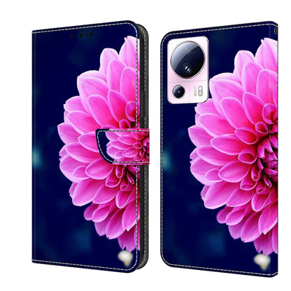Crystal 3D Shockproof Protective Leather Phone Case, For Xiaomi 13 Lite