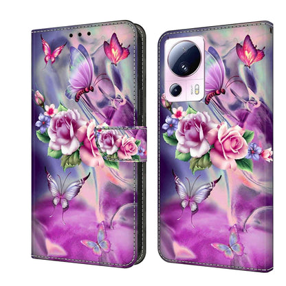 Crystal 3D Shockproof Protective Leather Phone Case, For Xiaomi 13 Lite