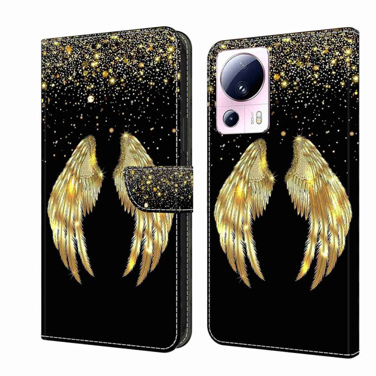 Crystal 3D Shockproof Protective Leather Phone Case, For Xiaomi 13 Lite