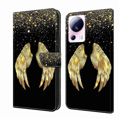 Crystal 3D Shockproof Protective Leather Phone Case, For Xiaomi 13 Lite