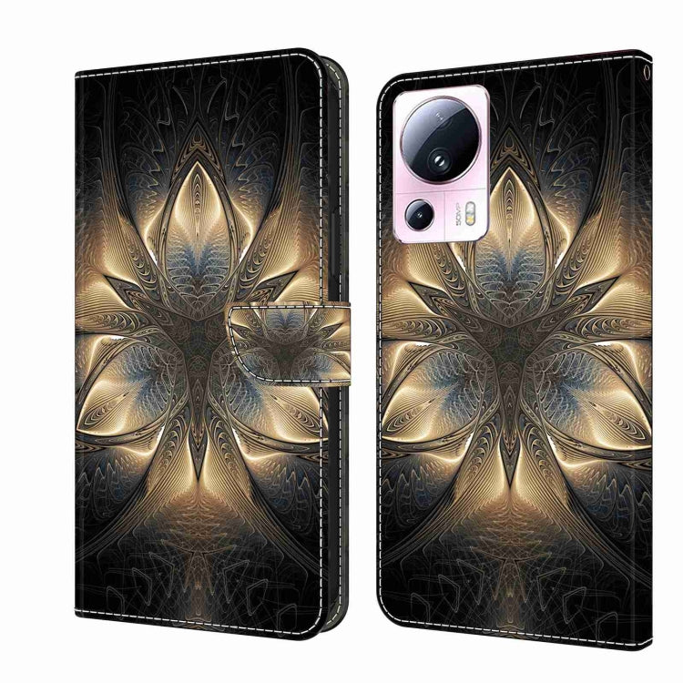 Crystal 3D Shockproof Protective Leather Phone Case, For Xiaomi 13 Lite