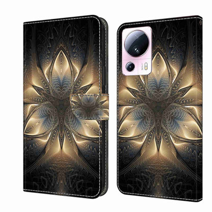 Crystal 3D Shockproof Protective Leather Phone Case, For Xiaomi 13 Lite