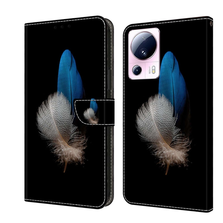 Crystal 3D Shockproof Protective Leather Phone Case, For Xiaomi 13 Lite
