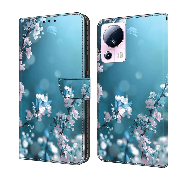 Crystal 3D Shockproof Protective Leather Phone Case, For Xiaomi 13 Lite