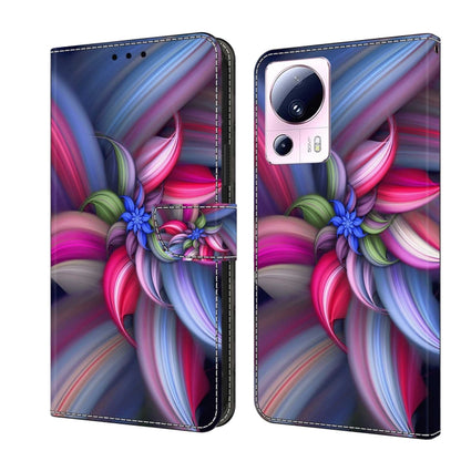 Crystal 3D Shockproof Protective Leather Phone Case, For Xiaomi 13 Lite