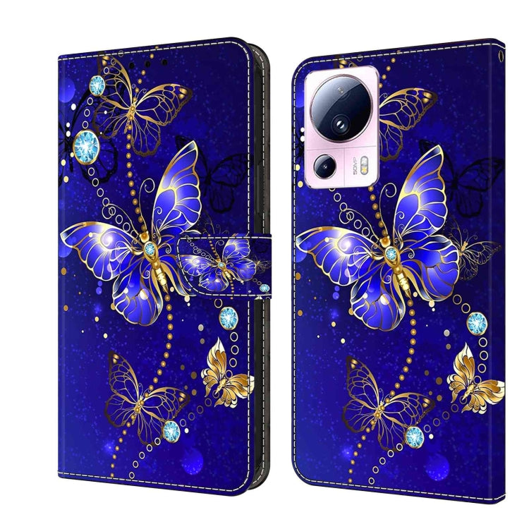Crystal 3D Shockproof Protective Leather Phone Case, For Xiaomi 13 Lite