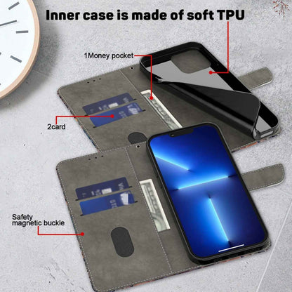 Crystal 3D Shockproof Protective Leather Phone Case, For Xiaomi 13 Pro