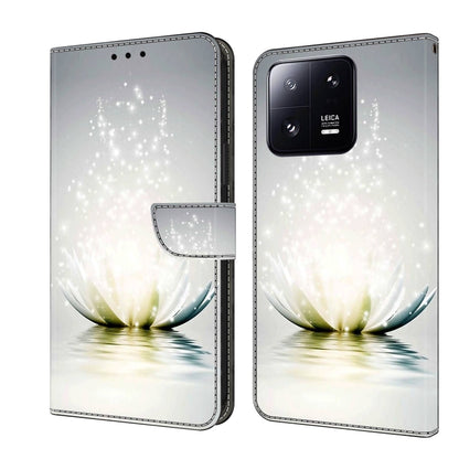 Crystal 3D Shockproof Protective Leather Phone Case, For Xiaomi 13 Pro