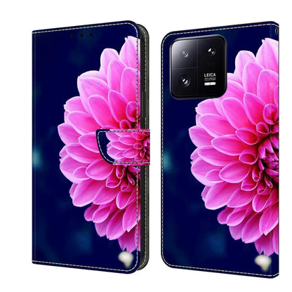 Crystal 3D Shockproof Protective Leather Phone Case, For Xiaomi 13 Pro