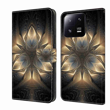 Crystal 3D Shockproof Protective Leather Phone Case, For Xiaomi 13 Pro