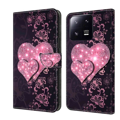 Crystal 3D Shockproof Protective Leather Phone Case, For Xiaomi 13 Pro
