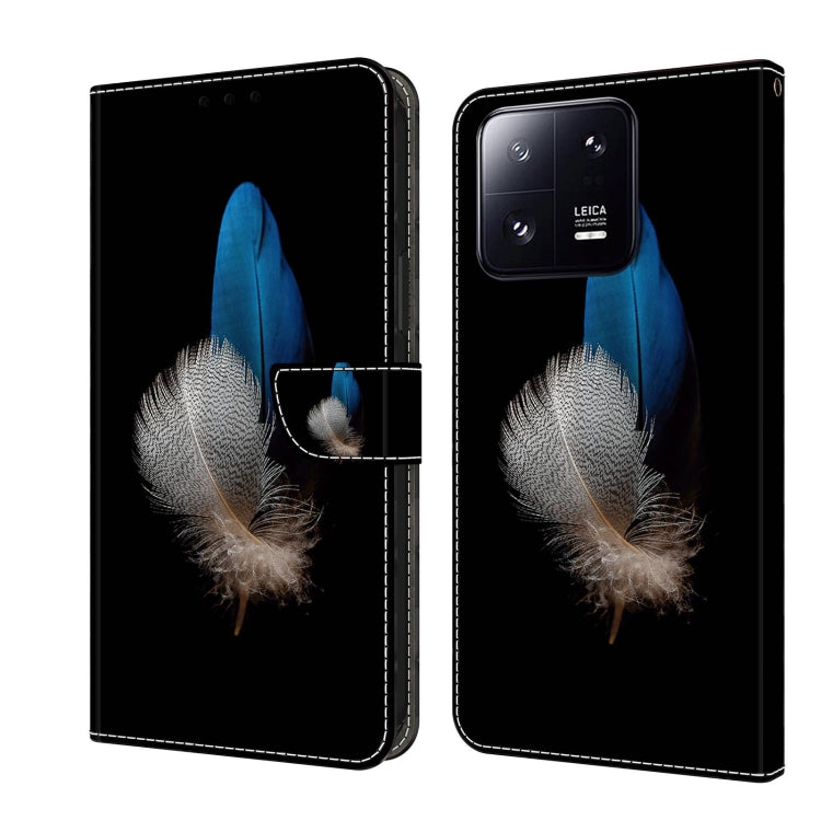 Crystal 3D Shockproof Protective Leather Phone Case, For Xiaomi 13 Pro