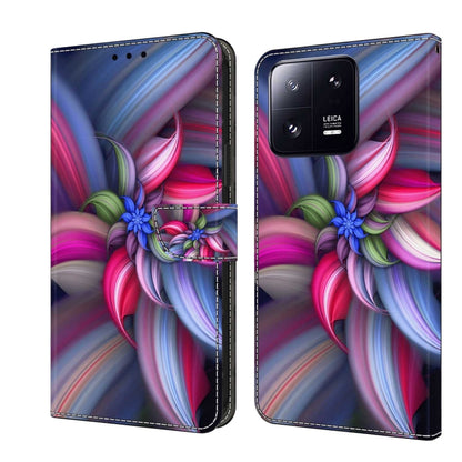 Crystal 3D Shockproof Protective Leather Phone Case, For Xiaomi 13 Pro