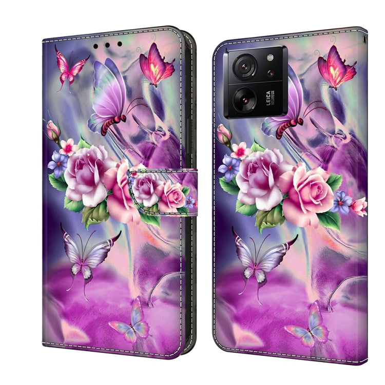 Crystal 3D Shockproof Protective Leather Phone Case, For Xiaomi 13T Pro
