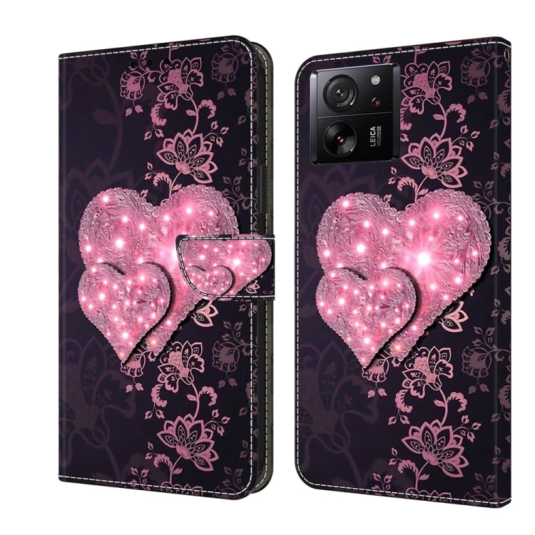 Crystal 3D Shockproof Protective Leather Phone Case, For Xiaomi 13T Pro