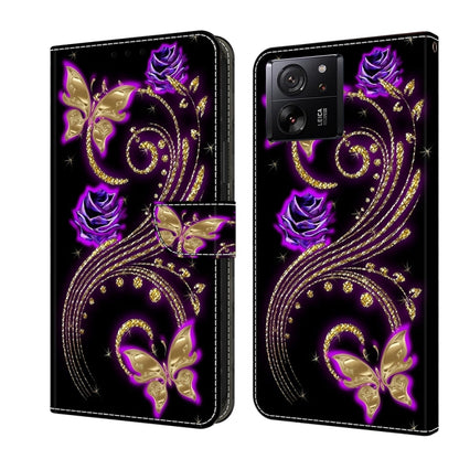 Crystal 3D Shockproof Protective Leather Phone Case, For Xiaomi 13T Pro