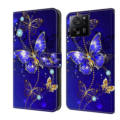 Crystal 3D Shockproof Protective Leather Phone Case, For Xiaomi 13T Pro