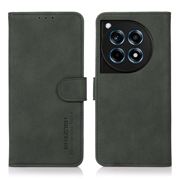 KHAZNEH Matte Texture Leather Phone Case, For OnePlus 12R / Ace 3, For OnePlus 12, For OnePlus Ace 2 Pro, For OnePlus Nord 3 / Ace 2V