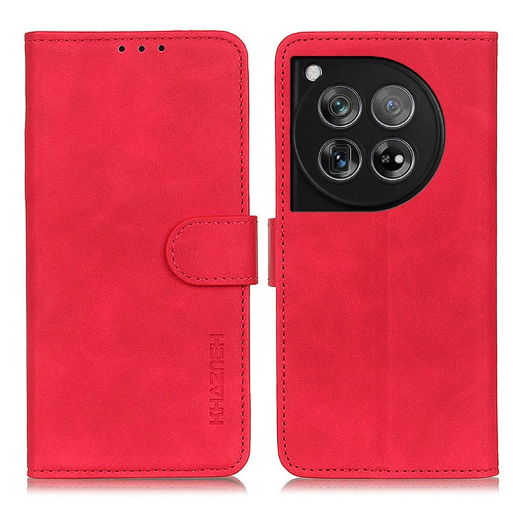 KHAZNEH Retro Texture Leather Phone Case, For OnePlus 12, For OnePlus Ace 2 Pro, For OnePlus Nord 3 / Ace 2V