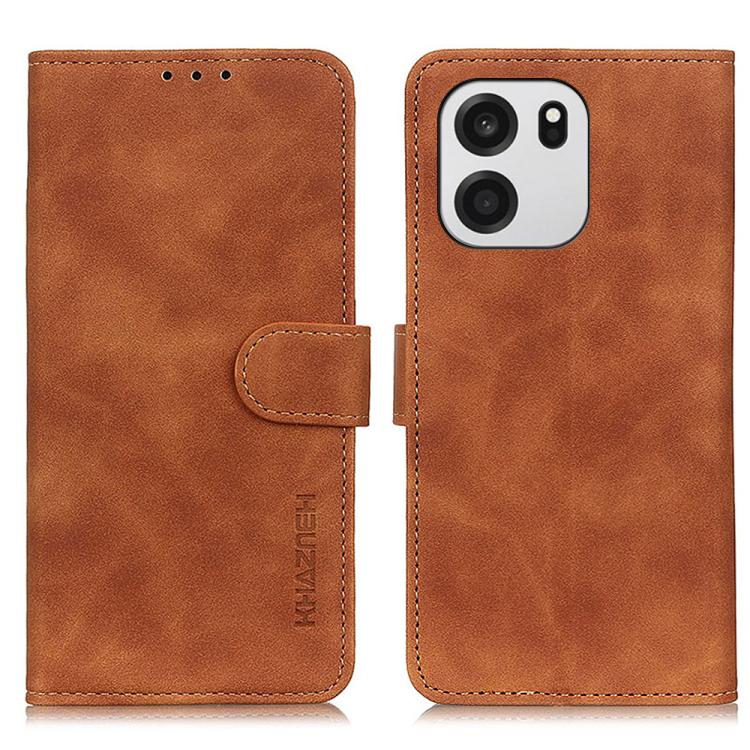 KHAZNEH Retro Texture Leather Phone Case, For OnePlus Nord CE6 Lite 5G Global, For OnePlus Ace 6 Ultra, For OnePlus 15T, For OnePlus Turbo 6 / 6V, For OnePlus 15R 5G/Ace 6/Ace 6T 5G, For OnePlus 15