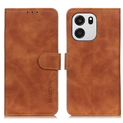 KHAZNEH Retro Texture Leather Phone Case, For OnePlus Nord CE6 Lite 5G Global, For OnePlus Ace 6 Ultra, For OnePlus 15T, For OnePlus Turbo 6 / 6V, For OnePlus 15R 5G/Ace 6/Ace 6T 5G, For OnePlus 15