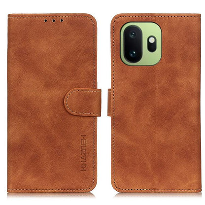 KHAZNEH Retro Texture Leather Phone Case, For OnePlus Nord CE6 Lite 5G Global, For OnePlus Ace 6 Ultra, For OnePlus 15T, For OnePlus Turbo 6 / 6V, For OnePlus 15R 5G/Ace 6/Ace 6T 5G, For OnePlus 15