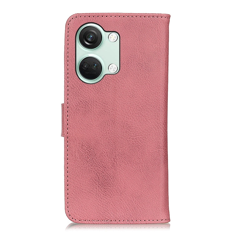 KHAZNEH Cowhide Texture Flip Leather Phone Case, For OnePlus Nord 3 / Ace 2V