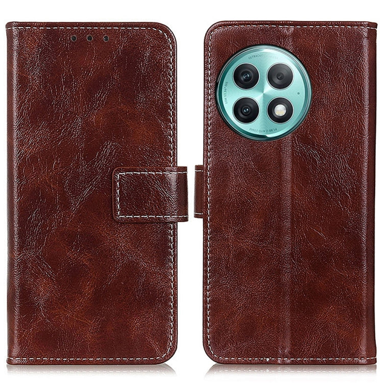 Retro Crazy Horse Texture Leather Phone Case, For OnePlus 12, For OnePlus Ace 2 Pro, For OnePlus Nord 3 / Ace 2V