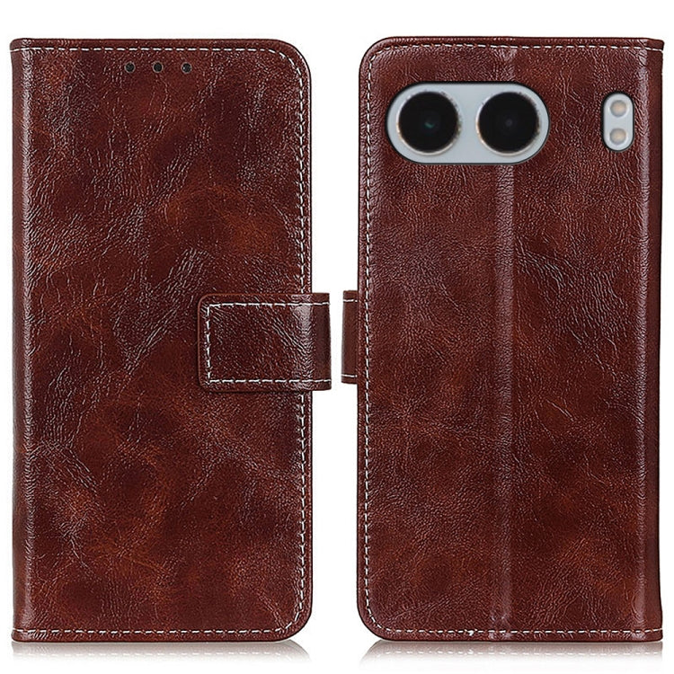 Retro Crazy Horse Texture Leather Phone Case, For OnePlus Nord 4, For OnePlus Nord CE4 Lite, For OnePlus Nord CE4 5G / K12 5G, For OnePlus 12R/Ace 3