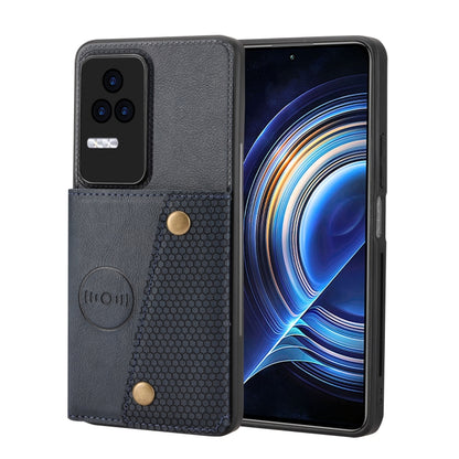 Double Buckle Card Slots Magnetic Phone Case, For Xiaomi Redmi Note 12 4G Global, For Xiaomi Redmi Note 12 Turbo/Poco F5, For Xiaomi Redmi Note 12S 4G, For Xiaomi Redmi K40S / Poco F4