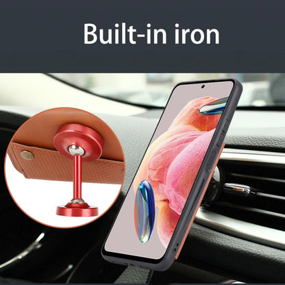 Double Buckle Card Slots Magnetic Phone Case, For Xiaomi Redmi Note 12 4G Global, For Xiaomi Redmi Note 12 Turbo/Poco F5, For Xiaomi Redmi Note 12S 4G, For Xiaomi Redmi K40S / Poco F4