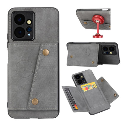 Double Buckle Card Slots Magnetic Phone Case, For Xiaomi Redmi Note 12 4G Global, For Xiaomi Redmi Note 12 Turbo/Poco F5, For Xiaomi Redmi Note 12S 4G, For Xiaomi Redmi K40S / Poco F4