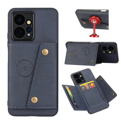 Double Buckle Card Slots Magnetic Phone Case, For Xiaomi Redmi Note 12 4G Global, For Xiaomi Redmi Note 12 Turbo/Poco F5, For Xiaomi Redmi Note 12S 4G, For Xiaomi Redmi K40S / Poco F4
