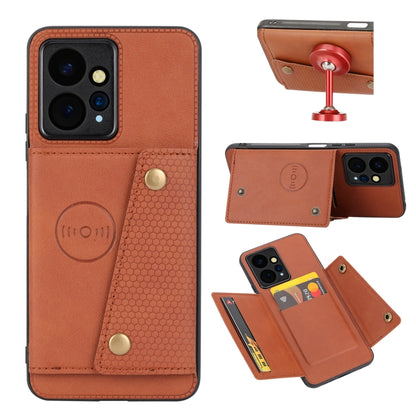 Double Buckle Card Slots Magnetic Phone Case, For Xiaomi Redmi Note 12 4G Global, For Xiaomi Redmi Note 12 Turbo/Poco F5, For Xiaomi Redmi Note 12S 4G, For Xiaomi Redmi K40S / Poco F4