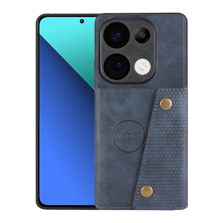 Double Buckle Card Slots Magnetic Phone Case, For Xiaomi Redmi K70 Ultra, For Xiaomi Redmi 13 4G Global, For Xiaomi Redmi Note 13 Pro 4G Global, For Xiaomi Redmi Note 13 4G Global