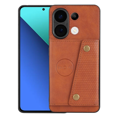 Double Buckle Card Slots Magnetic Phone Case, For Xiaomi Redmi K70 Ultra, For Xiaomi Redmi 13 4G Global, For Xiaomi Redmi Note 13 Pro 4G Global, For Xiaomi Redmi Note 13 4G Global